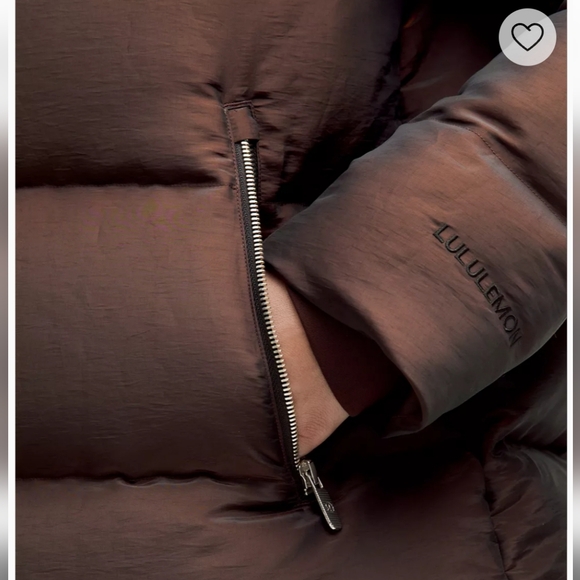 NWT Lululemon Wunder Puff Down Jacket Iridescent Brown Winter Coat Womens Size 6 - Picture 6 of 16